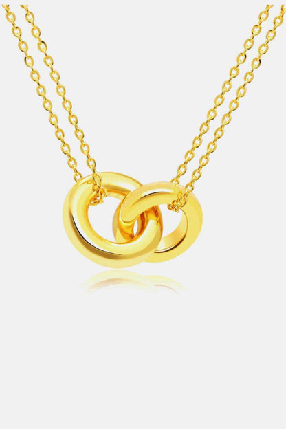 Linked Ring Pendant Chain Necklace - Purcell's Clothing Company
