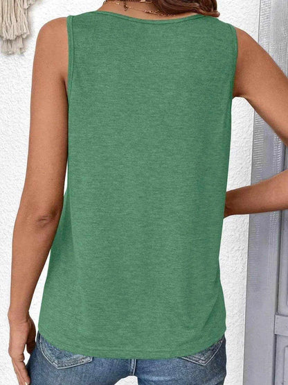 Ruched V-Neck Tank - Purcell's Clothing Company