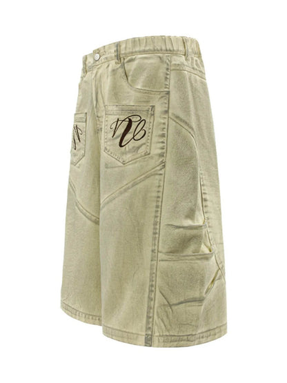 Men's Oversized Cargo Denim Shorts - Purcell's Clothing Company