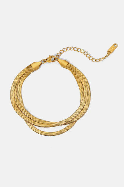 Triple-Layered Snake Chain Bracelet - Purcell's Clothing Company