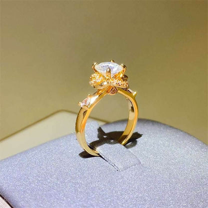 1 Carat Moissanite Zircon 925 Sterling Silver Ring - Purcell's Clothing Company