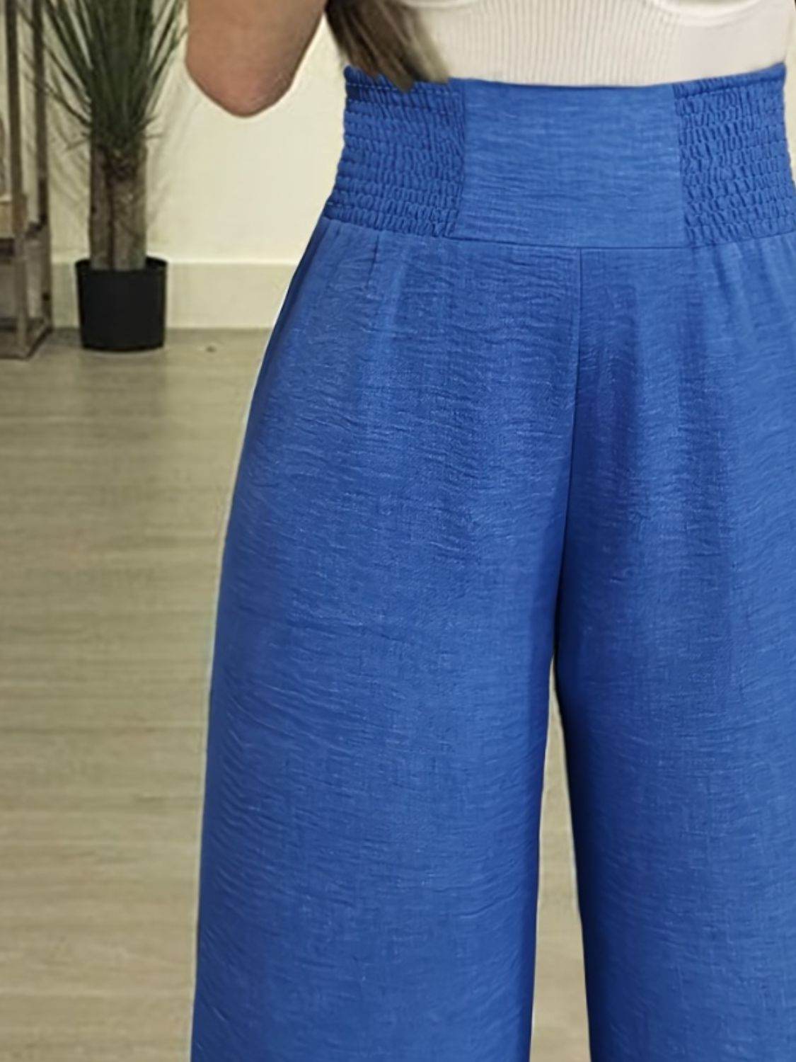 Plus Size High Waist Wide Leg Pants - Purcell's Clothing Company