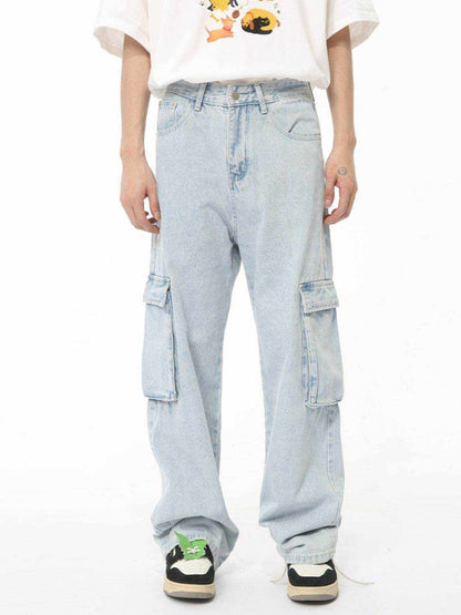 Men's Washed Straight Cargo Jeans - Purcell's Clothing Company