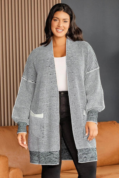 Plus Size Open Front Longline Cardigan - Purcell's Clothing Company
