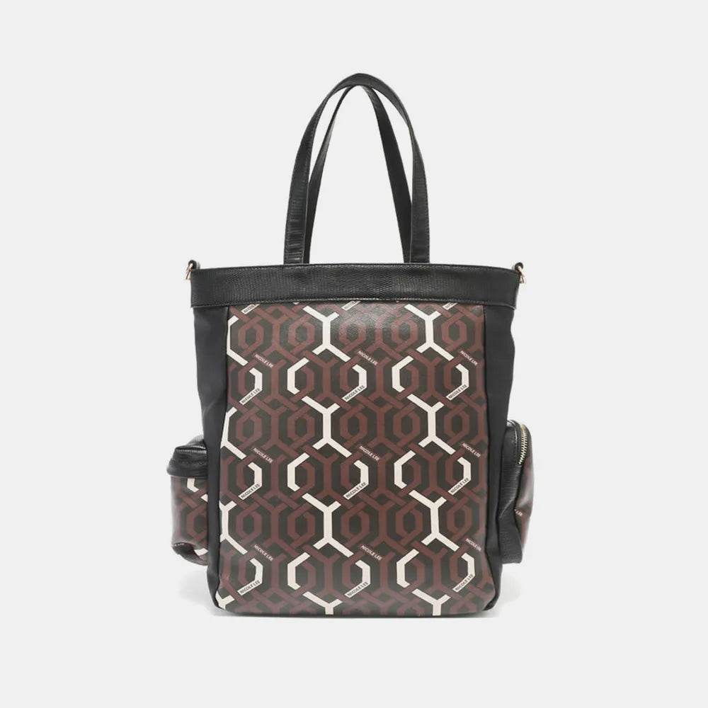 Nicole Lee USA Geometric Pattern Tote Bag - Purcell's Clothing Company