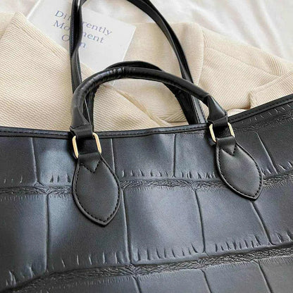 PU Leather Tote Bag - Purcell's Clothing Company