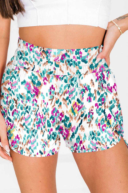 Printed High Waist Shorts - Purcell's Clothing Company