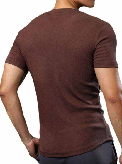 Cotton Round Neck Short Sleeve T-Shirt - Purcell's Clothing Company