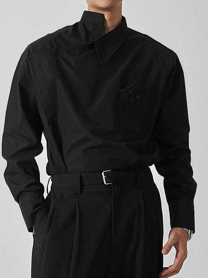 Asymmetrical Long Sleeve Shirt - Purcell's Clothing Company
