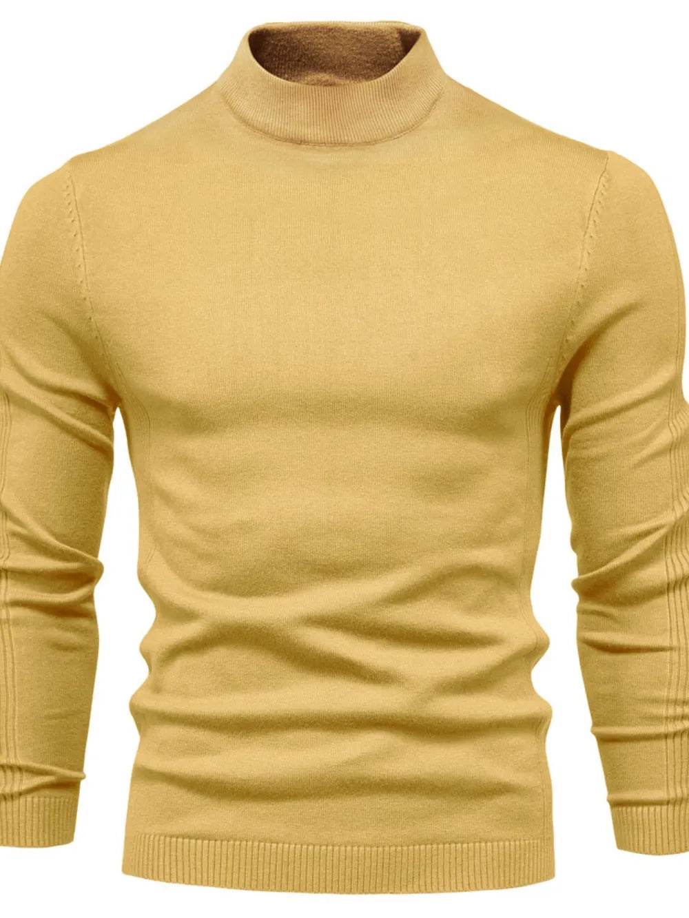 Men's Mock Neck Long Sleeve Sweater - Purcell's Clothing Company