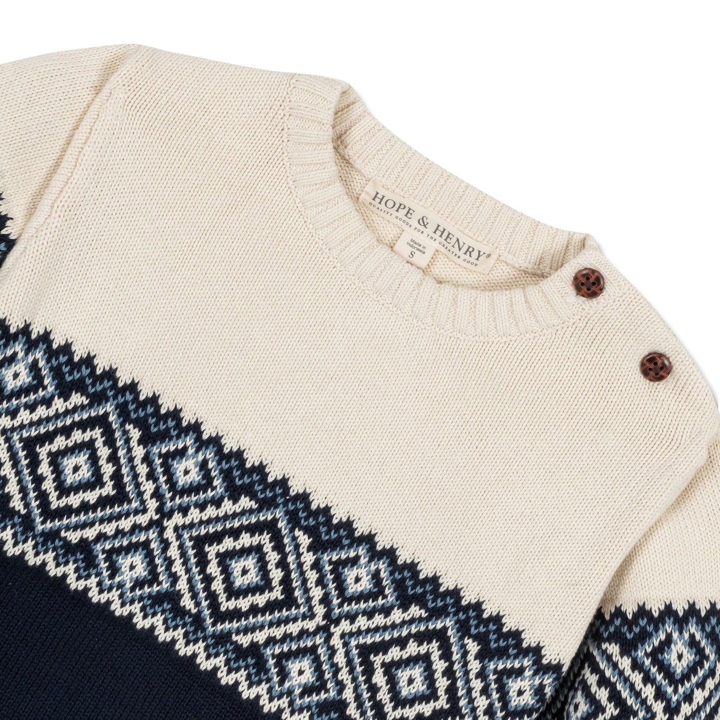 Hope & Henry Boys' Long Sleeve Crew Neck Pullover