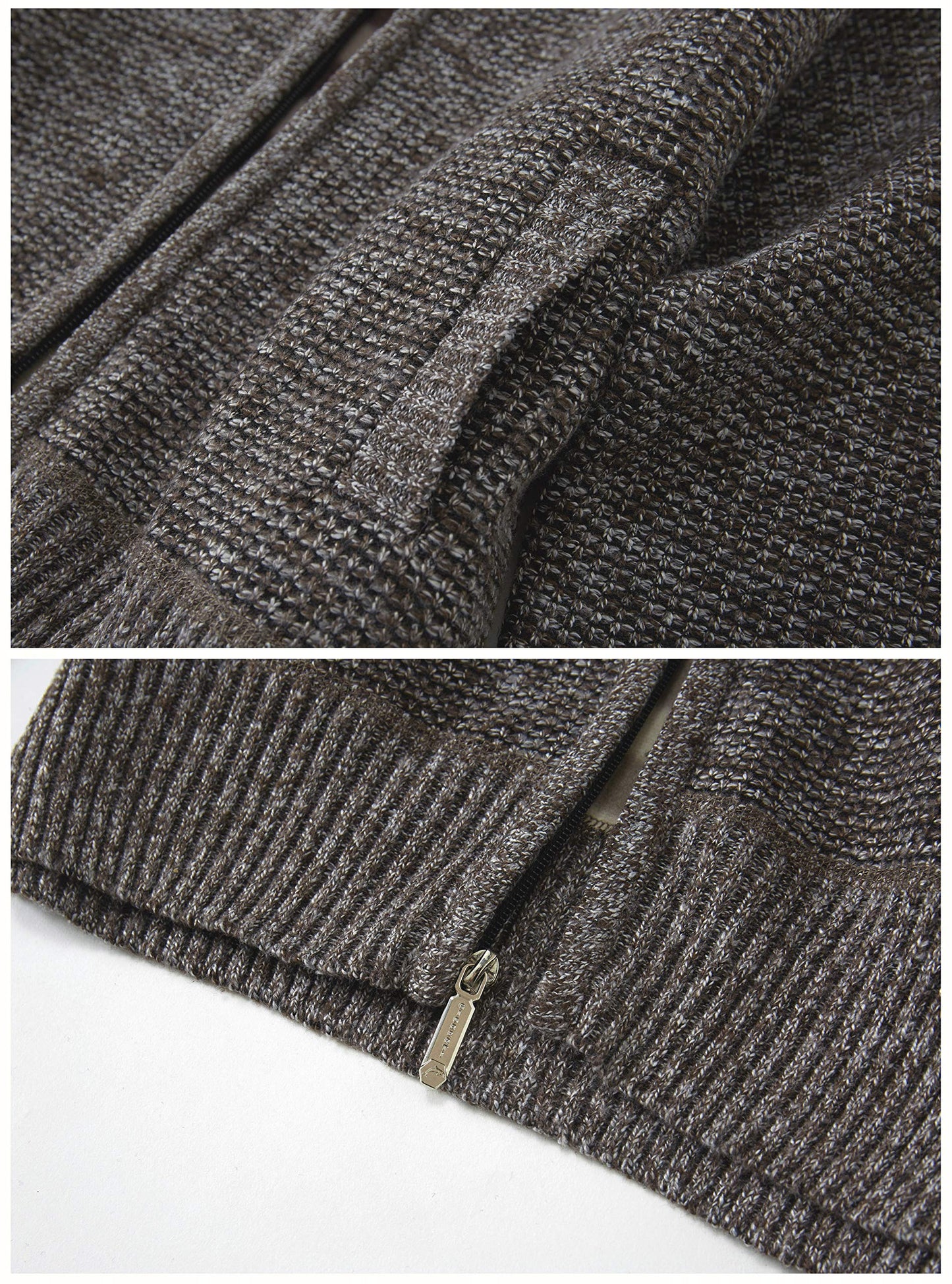 Regular Knitted Full Zip Cardigan