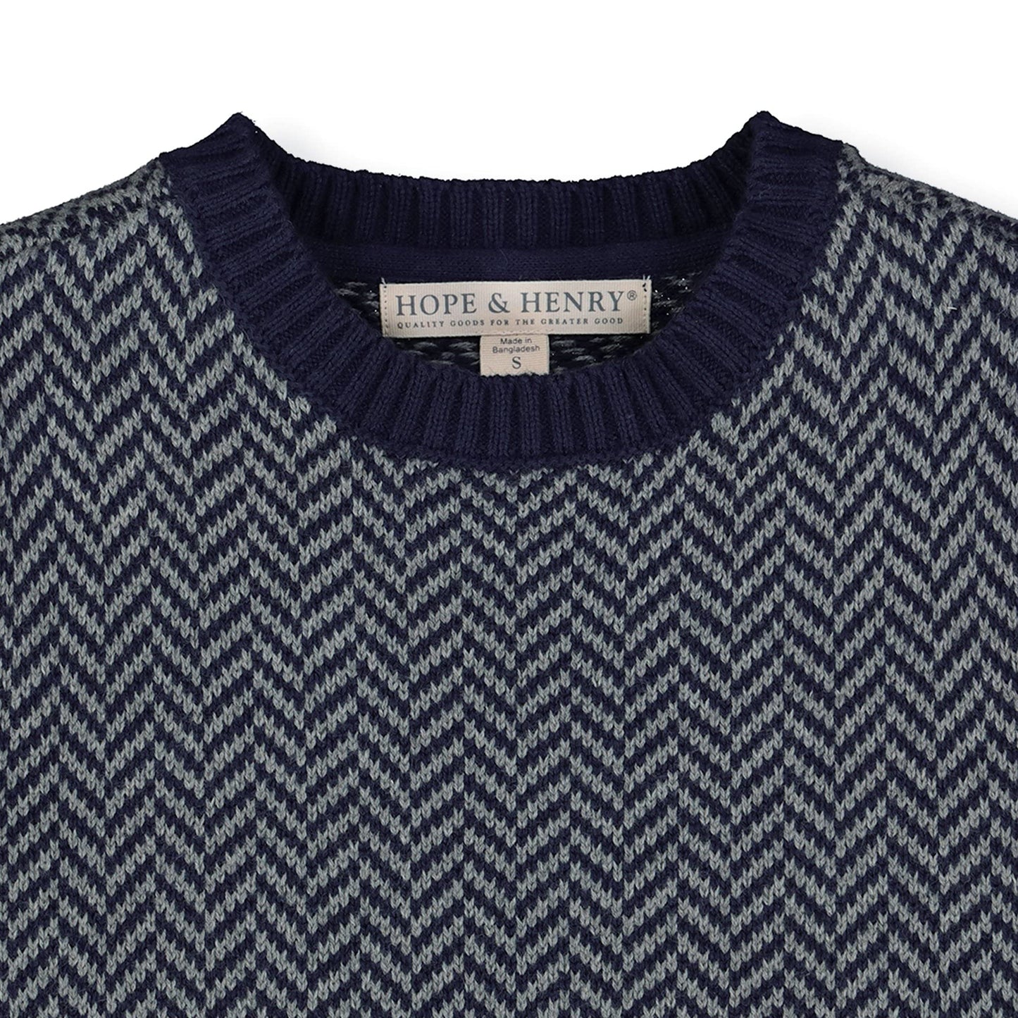 Hope & Henry Boys' Long Sleeve Crew Neck Pullover