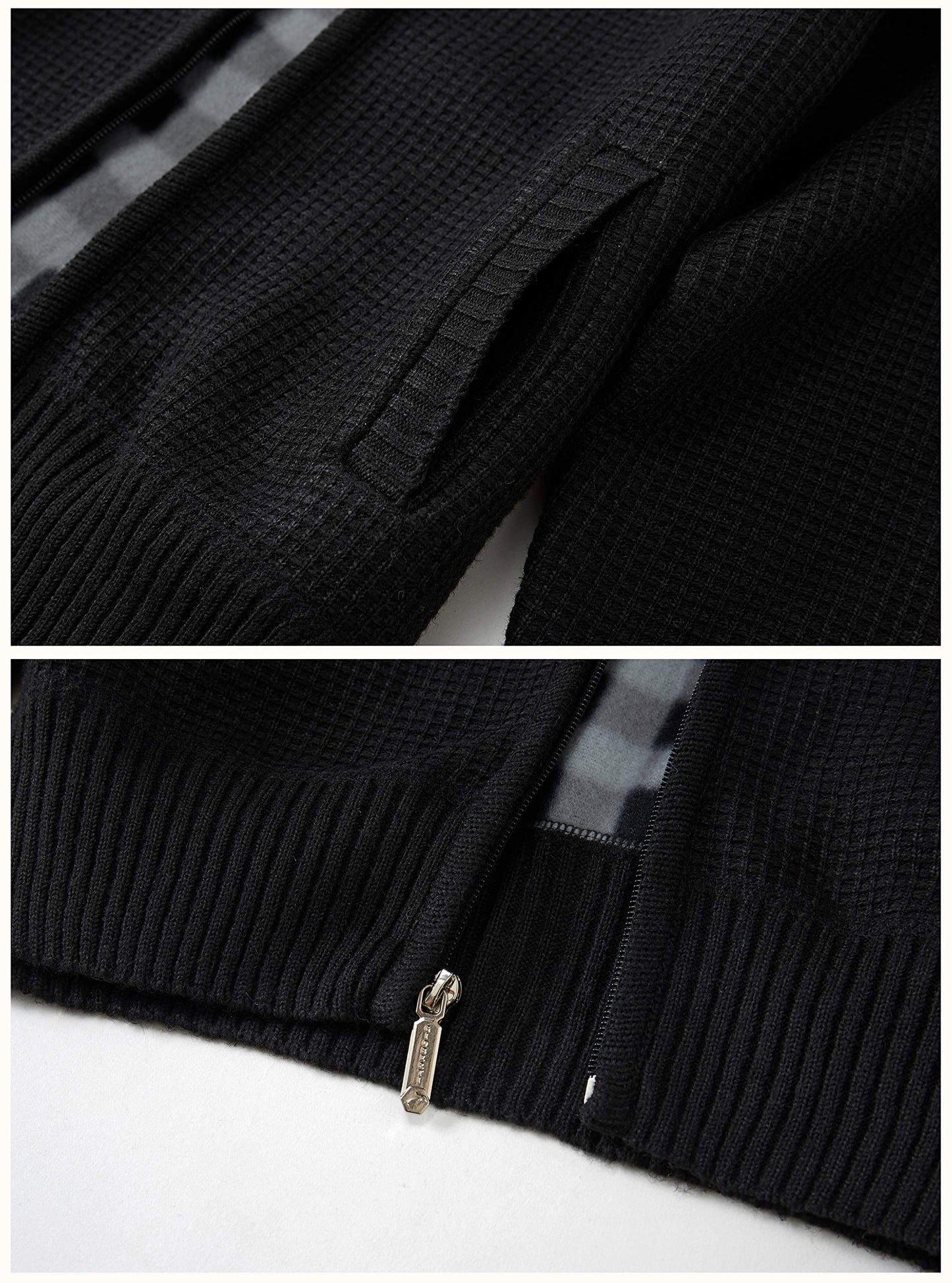 Regular Knitted Full Zip Cardigan