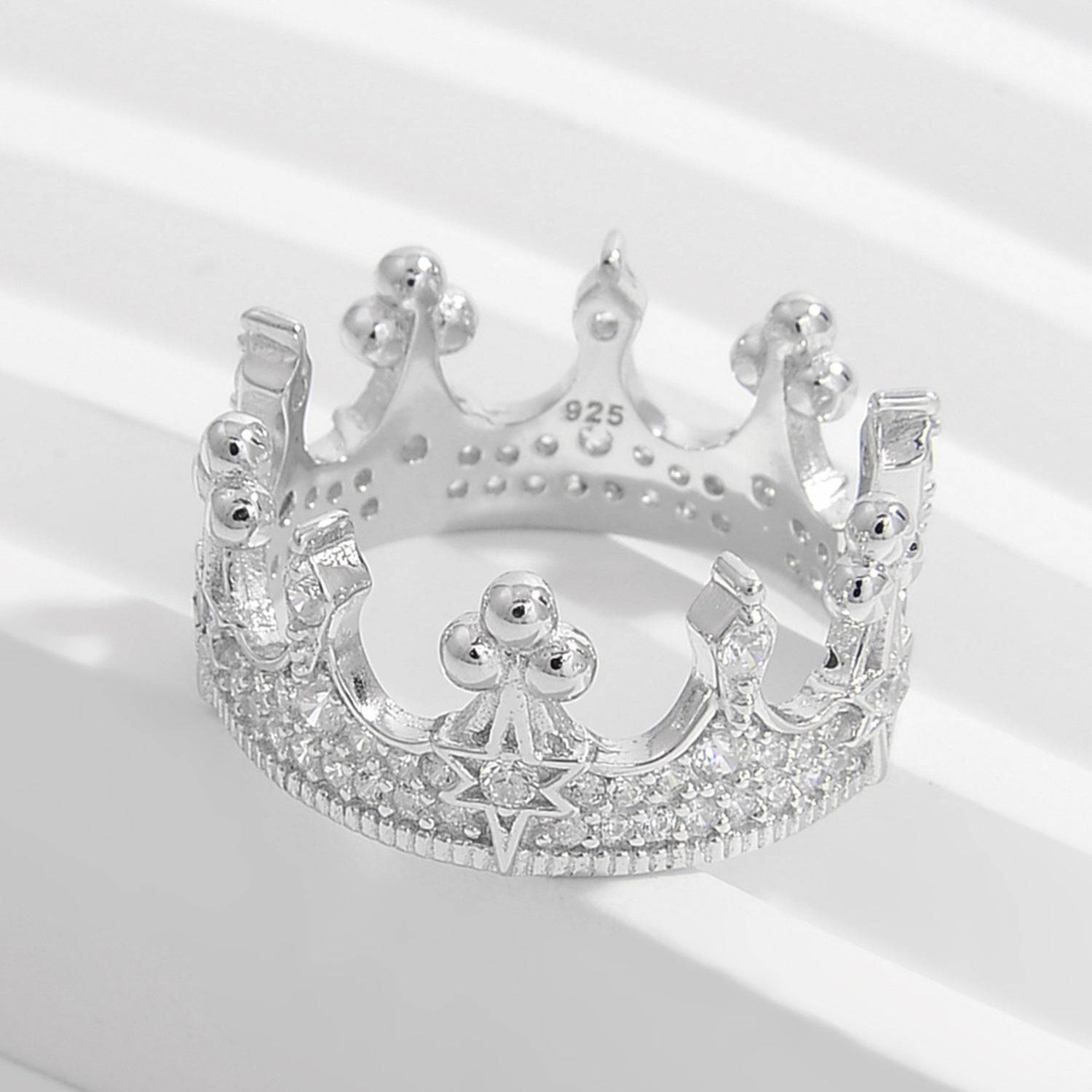 925 Sterling Silver Crown Ring - Purcell's Clothing Company - 