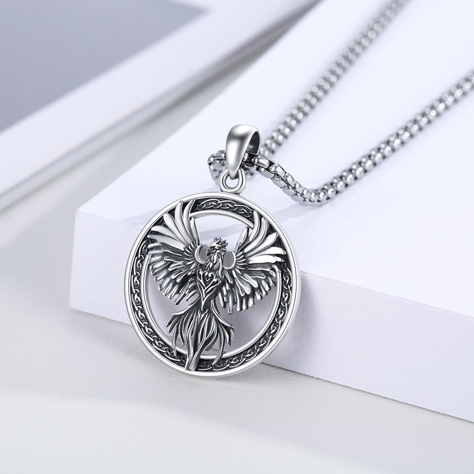 925 Sterling Silver Phioenix Pendant - Purcell's Clothing Company - 