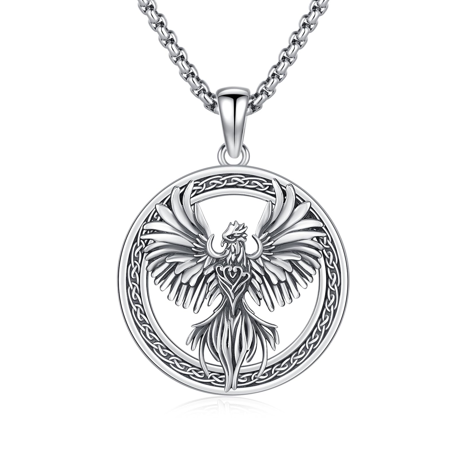 925 Sterling Silver Phioenix Pendant - Purcell's Clothing Company - 