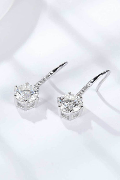6-Prong Moissanite Drop Earrings - Purcell's Clothing Company