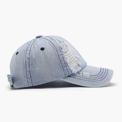 Distressed Cotton Baseball Cap - Purcell's Clothing Company