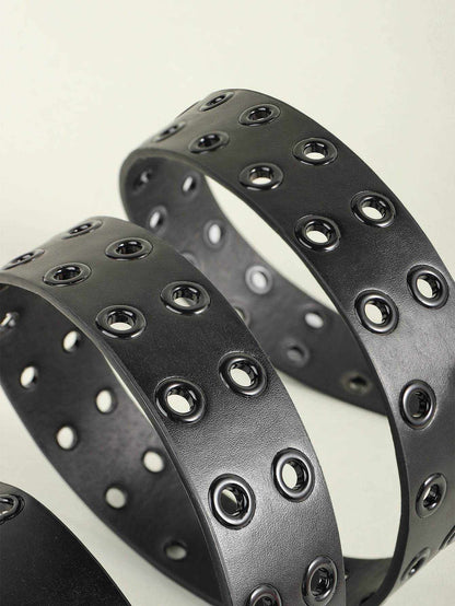Grommet PU Leather Belt - Purcell's Clothing Company