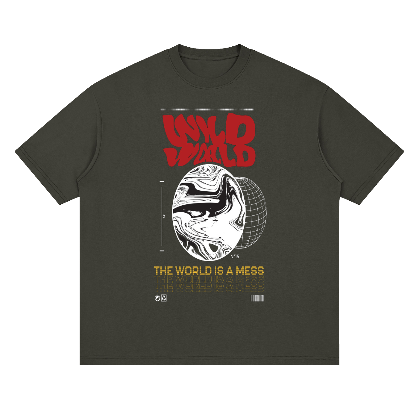 Wild World Streetwear Loose Drop Shoulder T-Shirt (UNISEX)
