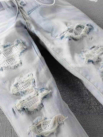 Men's Distressed Jeans with Pockets - Purcell's Clothing Company