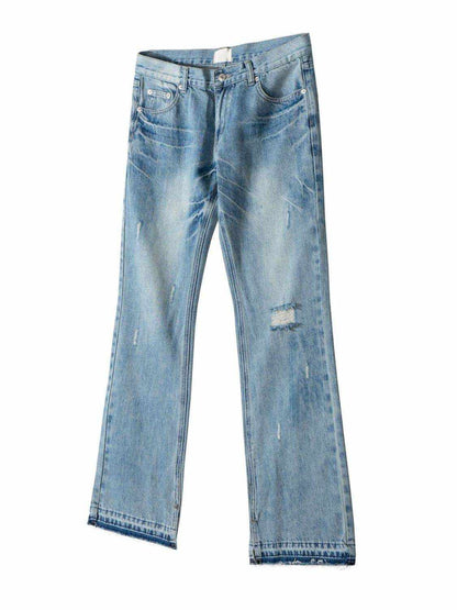 Men's Distressed Raw Hem Jeans - Purcell's Clothing Company