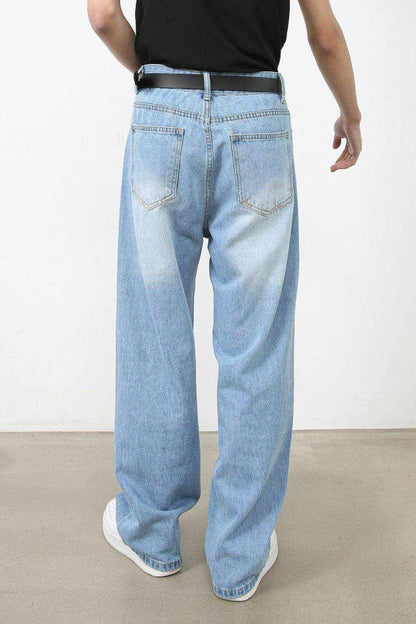 Men's Wide Straight Jeans with Pockets - Purcell's Clothing Company