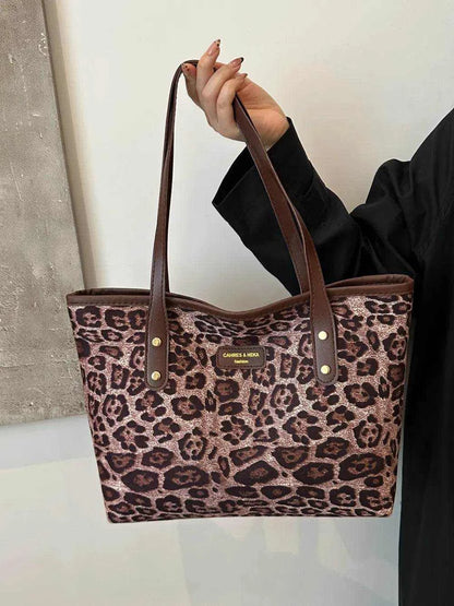 Leopard Polyester Tote Bag - Purcell's Clothing Company