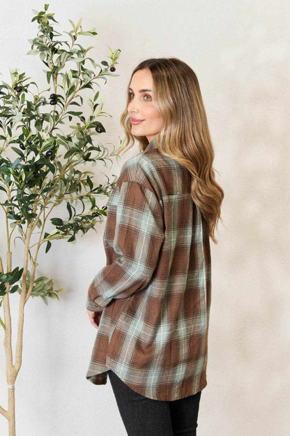 Mandy Plaid Dropped Shoulder Shirt - Purcell's Clothing Company