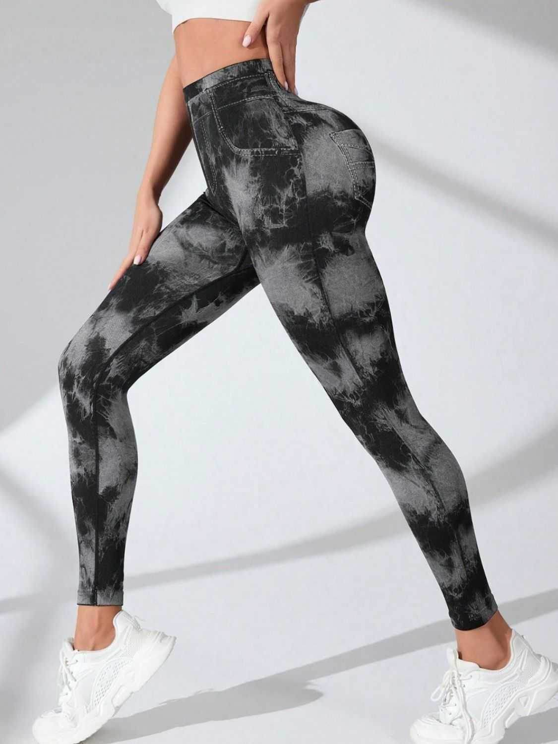 Tie-Dye High Waist Active Leggings - Purcell's Clothing Company