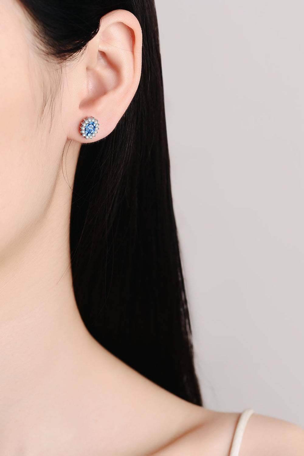 1 Carat Moissanite 925 Sterling Silver Stud Earrings - Purcell's Clothing Company