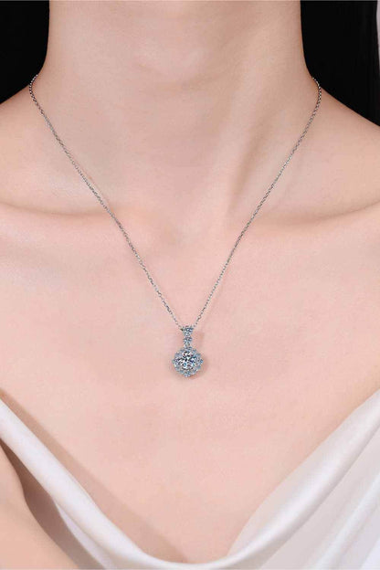 1 Carat Moissanite 925 Sterling Silver Necklace - Purcell's Clothing Company