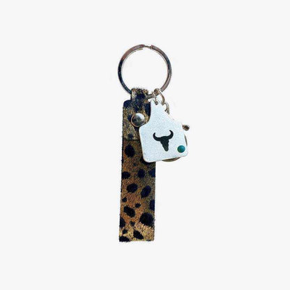 Genuine Leather Alloy Keychain - Purcell's Clothing Company