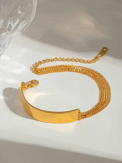 18K Gold-Plated Stainless Steel Bracelet - Purcell's Clothing Company
