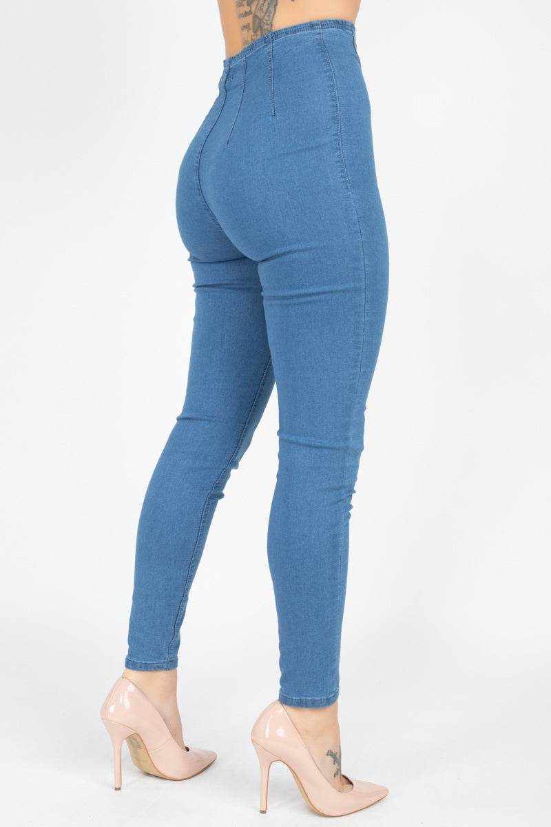 High Waist Denim Jeans - Purcell's Clothing Company