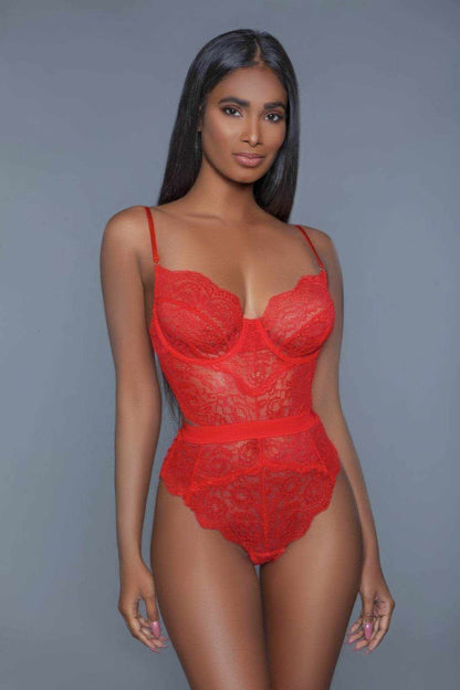 1 Pc. Non-padded Cups With Modern Cut-out Details. Hook And Eye Fastenings. Adjustable Straps - Purcell's Clothing Company