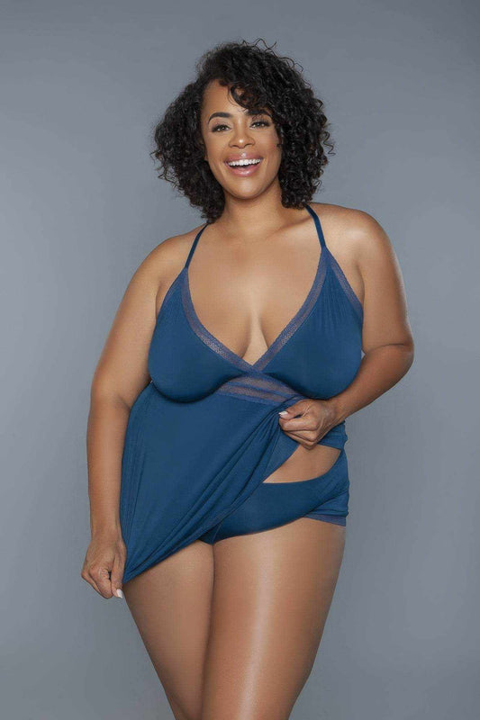 2 Pc V-neckline Cami Set With Wire Free Bralette - Purcell's Clothing Company