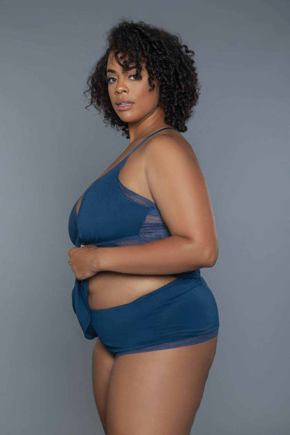 2 Pc V-neckline Cami Set With Wire Free Bralette - Purcell's Clothing Company