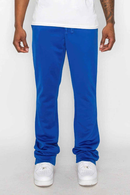 Solid Flare Stacked Track Pants - Purcell's Clothing Company
