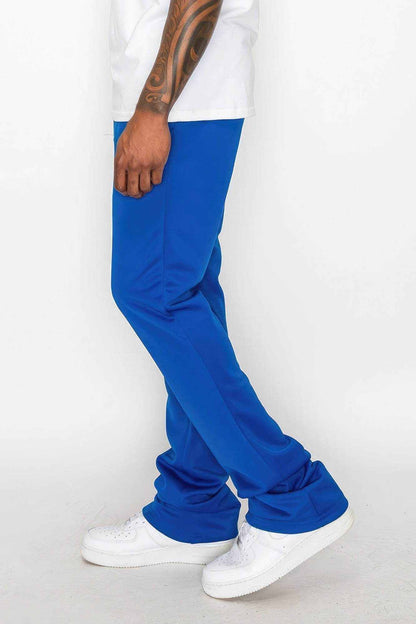 Solid Flare Stacked Track Pants - Purcell's Clothing Company