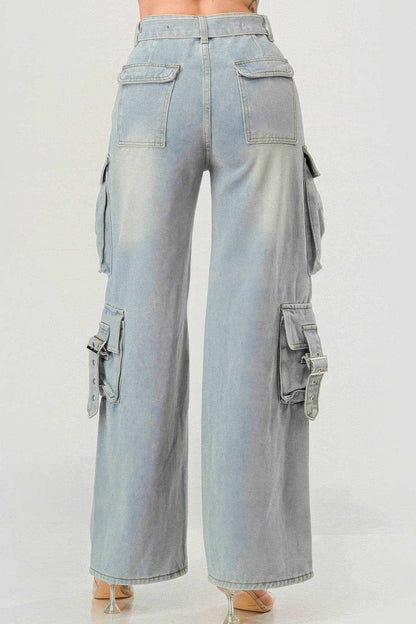 Belted Denim Cargo Jean - Purcell's Clothing Company