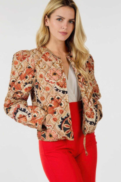 Zip Up Multi-print Jacket - Purcell's Clothing Company