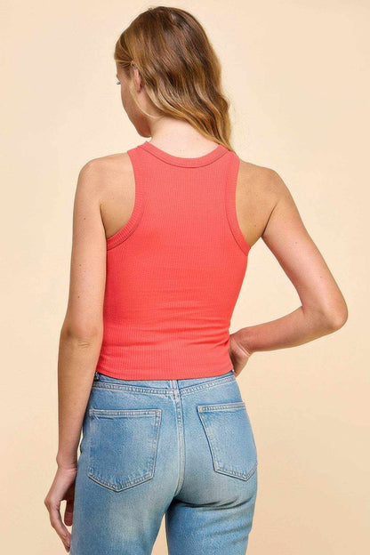 Heavy Ribbed Crop Tank Top - Purcell's Clothing Company