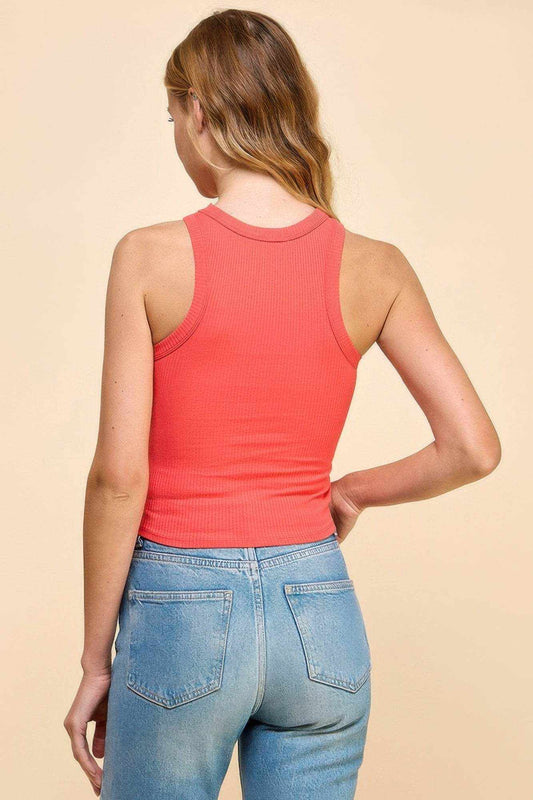 Heavy Ribbed Crop Tank Top - Purcell's Clothing Company