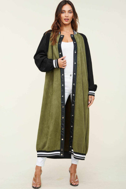 Maxi Faux Suede Jacket - Purcell's Clothing Company