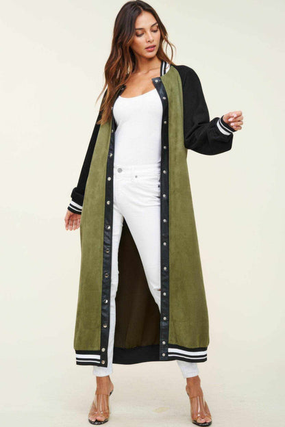 Maxi Faux Suede Jacket - Purcell's Clothing Company