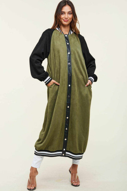 Maxi Faux Suede Jacket - Purcell's Clothing Company