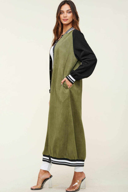 Maxi Faux Suede Jacket - Purcell's Clothing Company