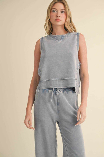 Mineral Wash Sleeveless Top - Purcell's Clothing Company
